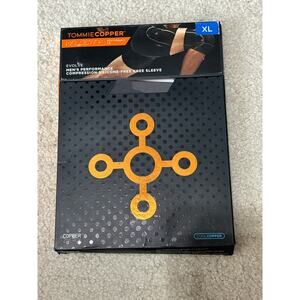 Tommie Copper NWT Performance Compression Silicon Free Knee Sleeve Slate Gray XL